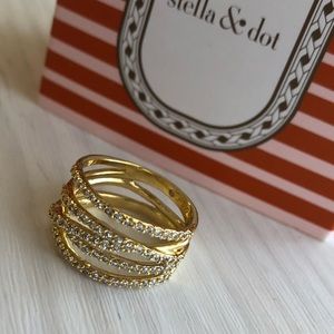 NIB Stella & Dot Stellar Pave Ring